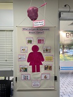 Breast Cancer Awareness display at Canning Medical Centre Fremantle