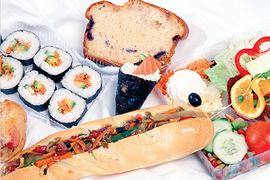 Photograph of various food items